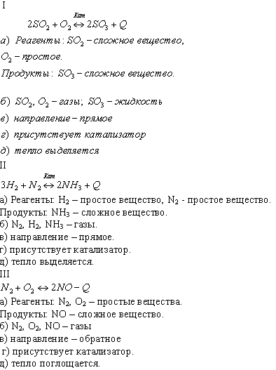 обратимые реакции