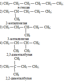 изомеры гексана