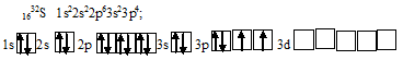 электронная формула атома серы