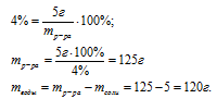 расчет массы вещества