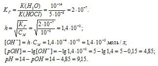 константа гидролиза